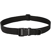 TXIN Tactical Belt, Mens Nylon Military Waist Canvas Belts with Adjustable Quick-Release Buckle Strap, Black