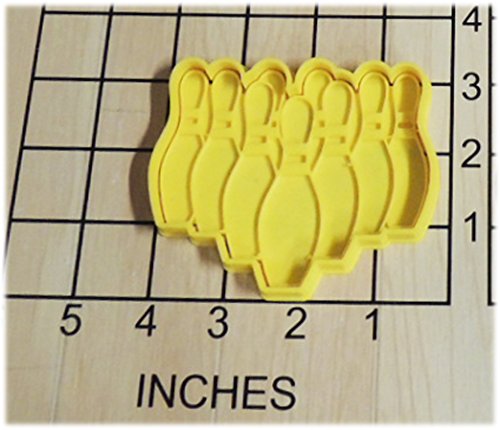 Bowling Pins Cookie Cutter and Stamp #1293