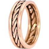 Krishnaa Jewels Pure Copper Classic Handmade Band Ring Gift Jewelry for Men and Women
