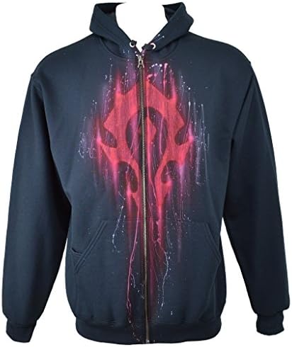 Exotic Gamer Gear Themed WOW Horde Hoodie Airbrushed Gamer Hoodie, Adult