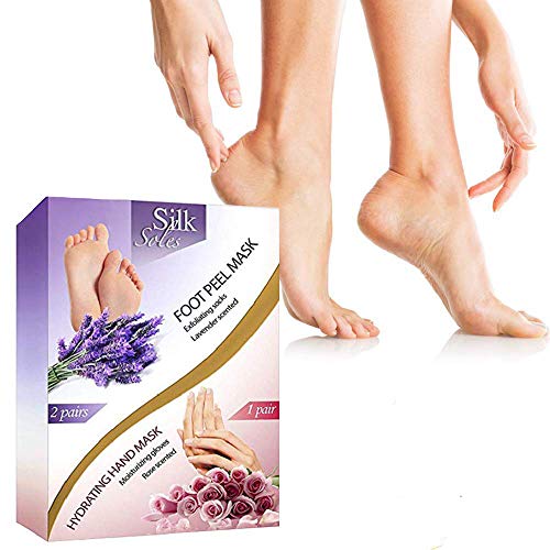 Foot Peeling Mask – 2 Pack Exfoliating Foot Mask Moisturizing – Baby Feet and Hand Peel – Pedicure Kit – Foot Treatment Home Foot Care Spa Therapy Peeling Away Calluses and Dead Skin Remover