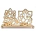 Hashcart Shadow Laxmi Ganesh Tealight Candle Holder | Table Decorative Candle Holder