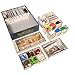 The Broken Token Board Game Organizer - Splendor and Cities Expansion Compatible Wood Storage Box with Multiple Trays