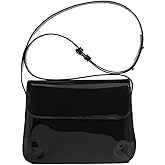 Patent Leather Evening Clutch Shiny Top-handle Purse Mini Shoulder Bag Elegant Handbag for Women