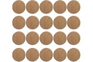 EXCEART 120Pcs Round Wooden Chips 1.49 Inch Unfinished Wood Slices for Diy Crafts Painting Coasters Ornaments Holiday Wedding