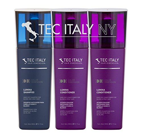 Tec Italy Lumina Pack for Bleached, Blond, Highlighted & Gray Hair (Pack of 3)