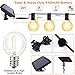 Solar String Lights Outdoor, LED String Lights Solar Patio Lights with 27 Bulbs, Waterproof, USB Rechargeable, 4 Lighting Modes, 27 FT Heavy Duty Patio Starry Lights for Backyard Garden Porch Party