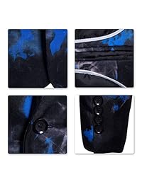 Chaqueta para hombre, corte ajustado, estampado floral, casual, chaqueta deportiva