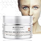 Skin Brightening Cream,Freckle cream,Dark Spot Corrector Remover,Removes Hyperpigmentation Reduces Melasma Lightens