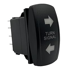 BACAUTOPARTS Blue Led Turn Signal Rocker Switch