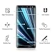 PULEN Compatible with Sony Xperia XZ3 Screen Protector,0.3MM Slim [3D Full Coverage] [Anti-Fingerprints] [Anti-Scratch] [Bubble Free] 9H Hardness Tempered Glass Film for Sony Xperia XZ3 (Black)