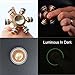 LEDLampsWorld Brass Fidget Spinner Toy with Stainless Steel Bearings Grow in Dark, 6 Sided Anti Fidgets Spinners Toys