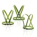 EvoLike Reflective Vest Straps New Premium Design + 1 Pair of High Visible Bands for Arm/Wrist/Ankle | Safety Gear for Running, Walking, Jogging, Cycling, Workers, Motorcycle