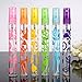 6pcs Colorful Glass Perfume Atomizer Spray Bottles Empty Refillable for Lotion Toner Cologne Essential Oils(10ml)