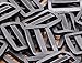 Shapenty 50PCS Black Plastic Tri-Glide Slides Button Bulk Adjustable Webbing Triglides Slider Buckle for Belt Backpack and Bags (Black, 1 Inch)