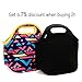 BOP Insulated Neoprene Kids Large Lunch Bag for School, Kindergarten | [13x12x7 Inches] | Gourmet Meal Tote | Perfect for Mini Snacks, Sandwiches | Durable Zipper Closure