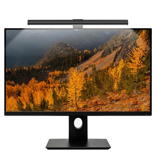 Luminária LED para Monitor com 3 Modos de Cor, Brilho Ajustável e Alimentação USB, Barra de Luz para Tela com Proteção Ocular, Sem Reflexo, Temperatura de Cor Regulável para Home Office