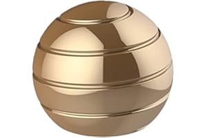 TRUEGOOD Desk Toys, Kinetic Ball Spinner, Desk Novelty Items, Desk Toys for Office Gifts, Full Body Optical Illusion Spinner Ball, Desk TOU,Gifts for Men,Women,Kids 1.5”Size