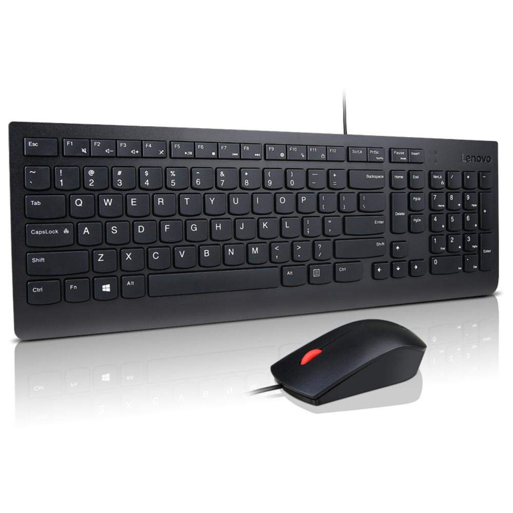 Lenovo,black,4X30L79883 Essential Wired Keyboard and Mouse Combo - US English