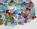 30 Piece Center Drilled Sea Glass Beads/ Beach Glass Beads For Jewelry Making ( Mini Size / 8-10 mm ) (Rainbow)