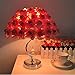 LOVFASHION LED Table Lamps - Adjustable Rose Flower Desk Lamp|Wedding Living Room Bedroom Party Home Decor with White LED Lights Red