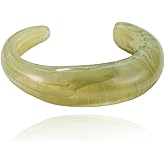 GYRMMUE Chunky Acrylic Bracelet,Vintage Multicolor Bangle Irregular Large Square Bracelets Resin Plastic Candy Color Bangle Bracelet Geometric Y2K Statement Bracelets for Women