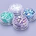 BORN PRETTY Fluorescent Glass Paper Nail Flakies Irregular Paillette Nail Art Glitter Sequins Flakes 4 Colors