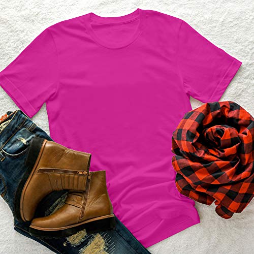 Miracle(Tm) Neon Color Athletic Wicking T Shirt - Adult Pink Womens High Visibility Shirt (XL)