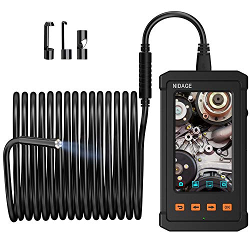 33FT Inspection Camera, 1080P HD 5.5MM Borescope with 4.3inch Screen, IP67 Waterproof Industrial Endoscope Camera with 2800nAh Battery, 8GB TF Card, Snake Camera for Automotive Engine, Pipe Detecting - Thumbnail 7
