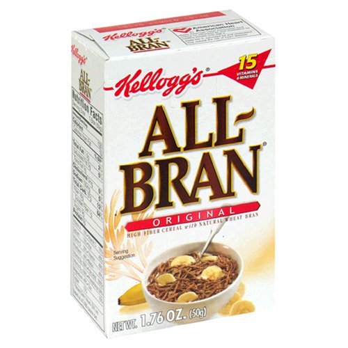 All-bran cereal, 1.76-ounce single serve packs (pack of…