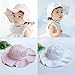 Muangan Toddler Infant Kids Sun Cap Summer Outdoor Baby Girl Boy Sun Beach Cotton Hat 1-4 Years (White)