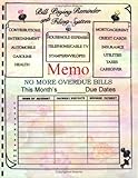Bill Paying Reminder and Filing System