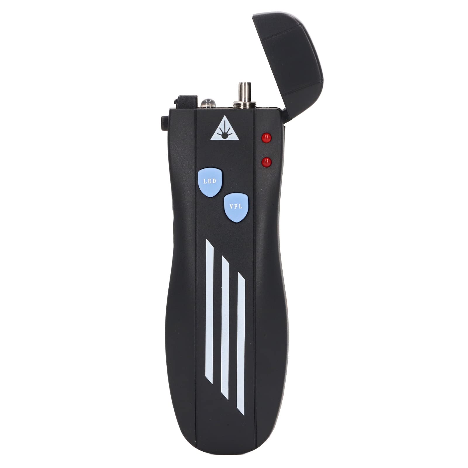 CUEI Visual Fault Locator, 30KM 30MW VFL Fiber Optic Cable Tester with Universal 2.5mm Interface Adapt LC, FC, SC and ST Interface, Light Source Red Pen for Network Test