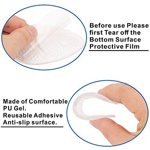 Skyfoot’s Ball of Foot Cushions, Metatarsal Pads and Self-Sticking Forefoot Cushions for Pain Relief - 2 pairs