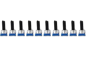 RK12 Stereo Potentiometer B10K B20K B50K B100K 6 Pin Half Shaft for Audio Equipment Volume Control and for Precision Tuning K