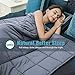 BEASEN Weighted Blanket (15 lbs ,48â€x72â€) For Adult 140-190 lbs Individual,Natural Calm Sleep,Premium Cotton With Hypoallergenic Polyester Padding, Glass Beads,Grey