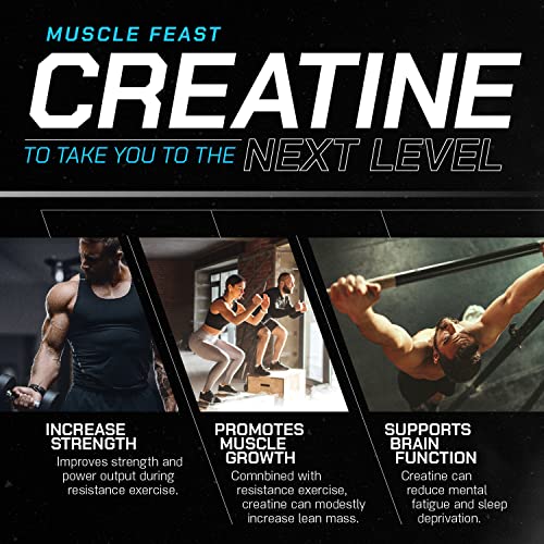Muscle Feast Creapure Creatine Monohydrate Powder, Vegan Keto Friendly