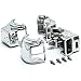 Krator® Harley Davidson Electra Glide FLHTCU/I & FLTCU / Road Glide FLTR/I / Road King FLHRCI / Road King FLHR/I Custom Chrome Handlebar Switch Housing Cover Kit (1996-2012)