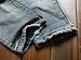 Men's Ripped Slim Jeans with Badges A777 36
