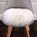 Bokeley Soft Artificial Sheepskin Rug Chair Cover Artificial Wool Warm Hairy Carpet Seat (White, 30cm)