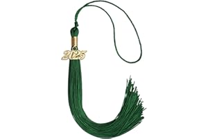 Endea Graduation Single Color Tassel with Gold Date Drop (Green, 2025)