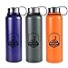 Stainless Steel Water Bottle -- 40 oz Wide Mouth -- Double Walled Vacuum Insulated -- BPA Free