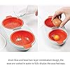 Draining Egg Boiler, Eggs Poacher Cup Microwaveable, Double Cup Egg Cooker Egg Steamer Kitchen Gadget, Microwave Food…