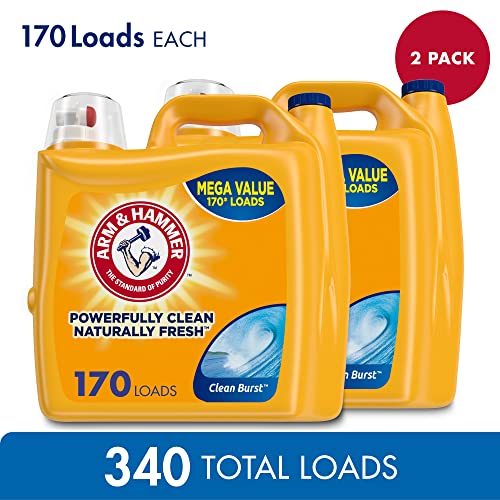 Arm & Hammer Clean Burst, 170 Loads Liquid Laundry Detergent, 229.5 Fl