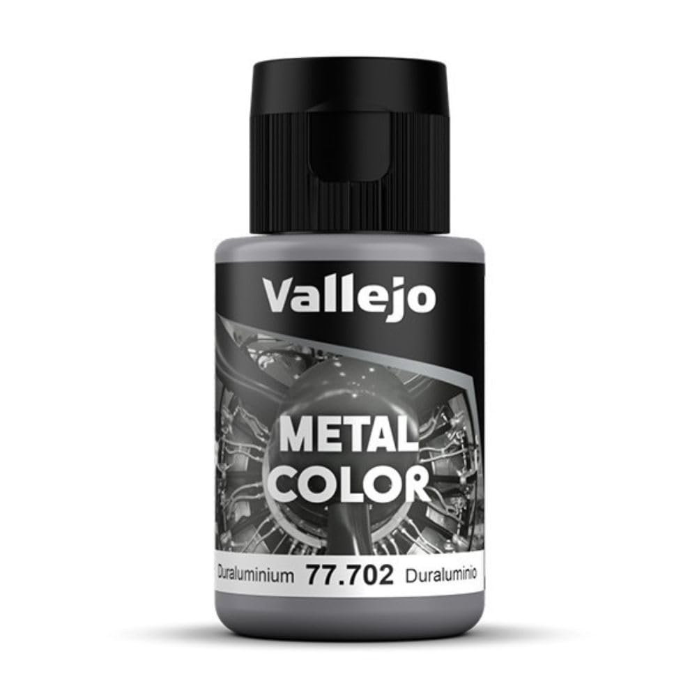 Acrylicos Vallejo VJ77702 "Duraluminium" Metal Color, Silver, 32 ml