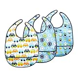 JJ Cole Bib Set Blue Prints 3 Pack