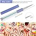 Bememo 5 Pieces Nail Brushes for Nail Art, UV Gel Painting Nail Design Brush Nail Art Pens, Nail Art Liner Brushes Nail Dotting Painting Drawing Pen Set 5/7/9/11/20 mm