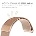 Fintie Galaxy Watch 46mm / Gear S3 Frontier Classic Band [Large], 22mm Milanese Loop Stainless Steel Replacement Smartwatch Bracelet Wrist Strap with [Unique Magnet Lock] for Women Men, Rose Gold