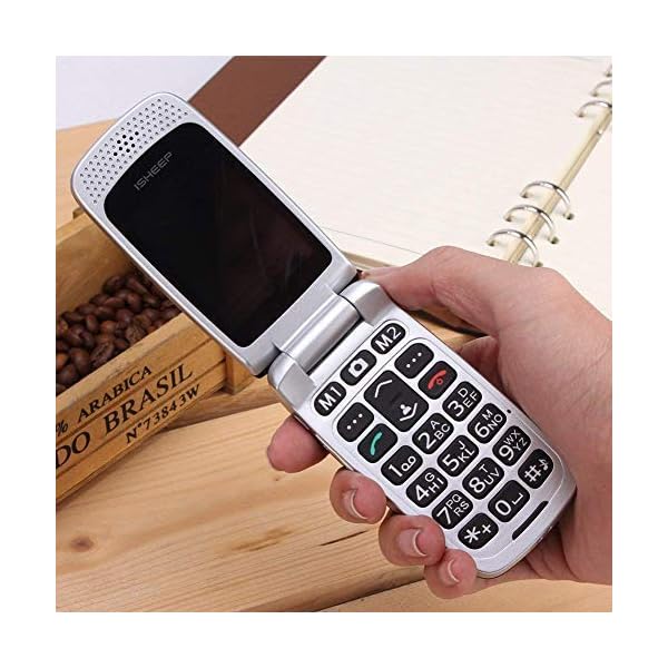 ISHEEP-quad-band-GSM-Big-Button-Senior-Unlocked-SIM-Free-Mobile-Phone-Black-Color-SF213 ISHEEP SF213 Big Button Mobile Phone for Elderly, Senior Flip Phones Sim Free Unlocked Easy to Use Basic Cell Phones…