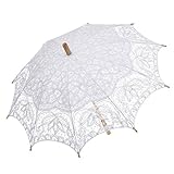 Remedios(19 colors) Vintage Bridal Wedding Party Cotton Lace Parasol Umbrella